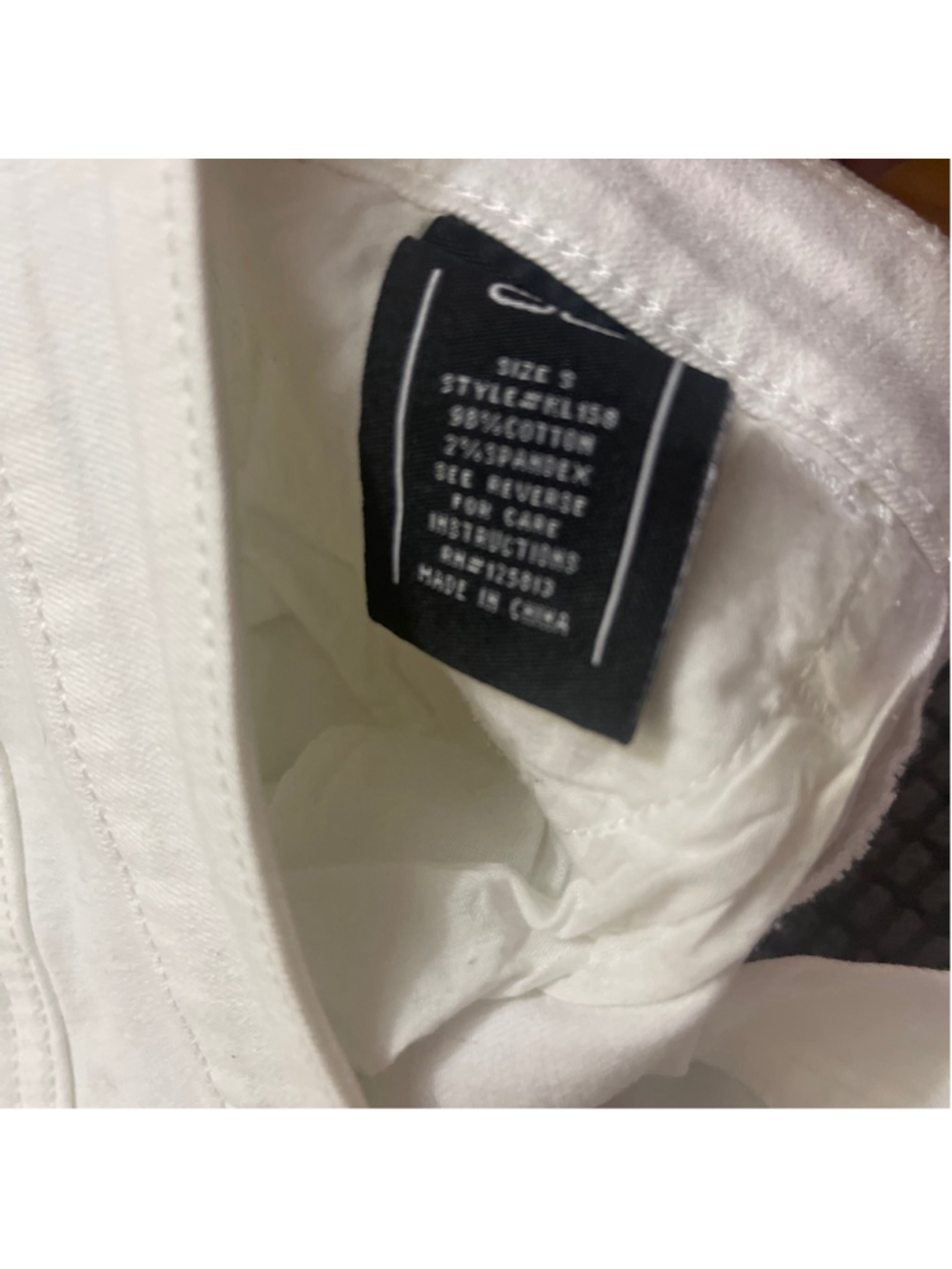 Women's Klique B White Jean Shorts S - Picture 5 of 6